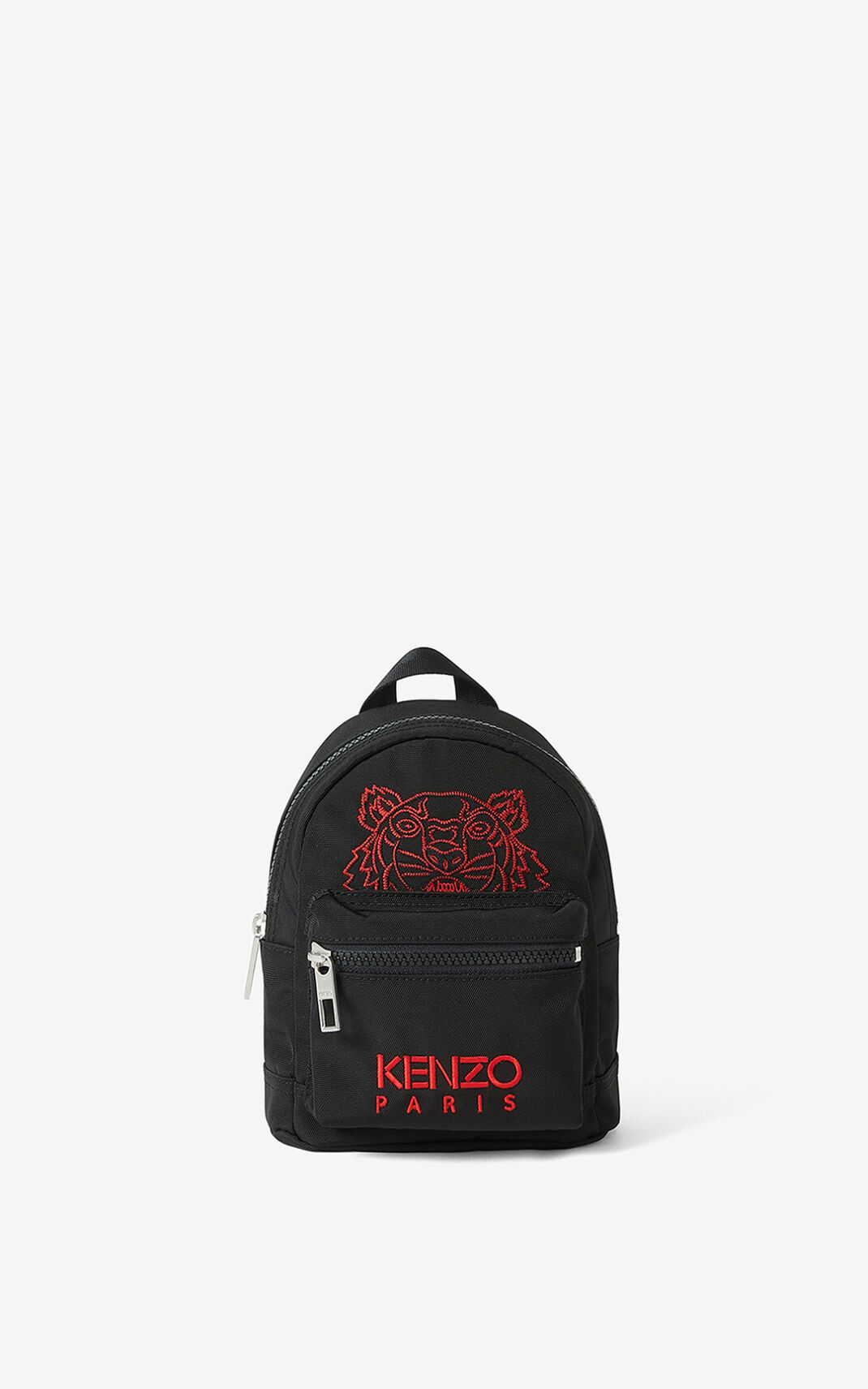 Kenzo Kampus 虎 canvas mini リュック メンズ 黒 - JFYVMN564